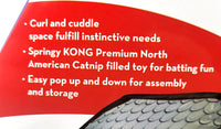 Kong Play Spaces Bungalow with Catnip Cat Kitten Toy