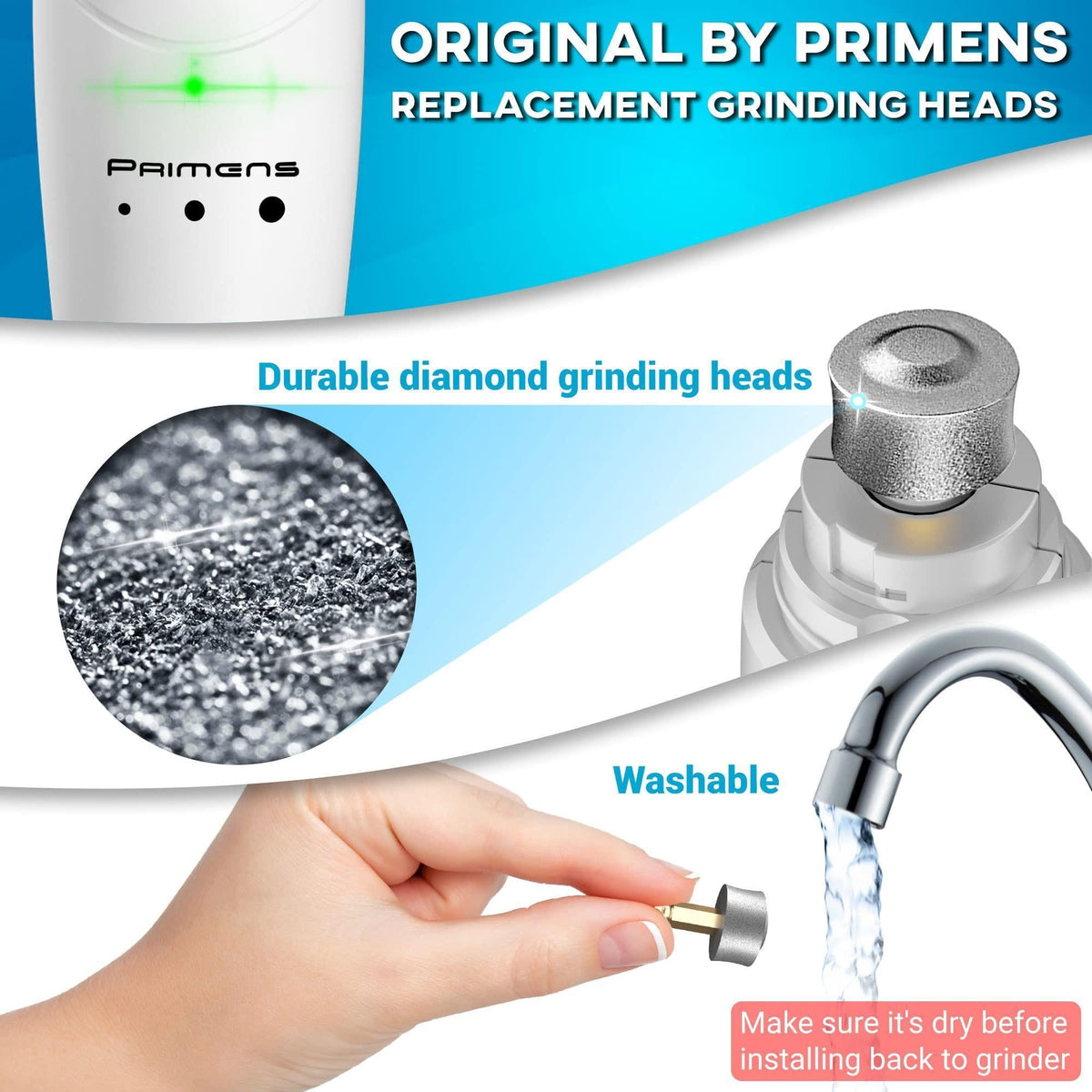 Dog Nail Grinder Replacement Head 3-Pack Bits