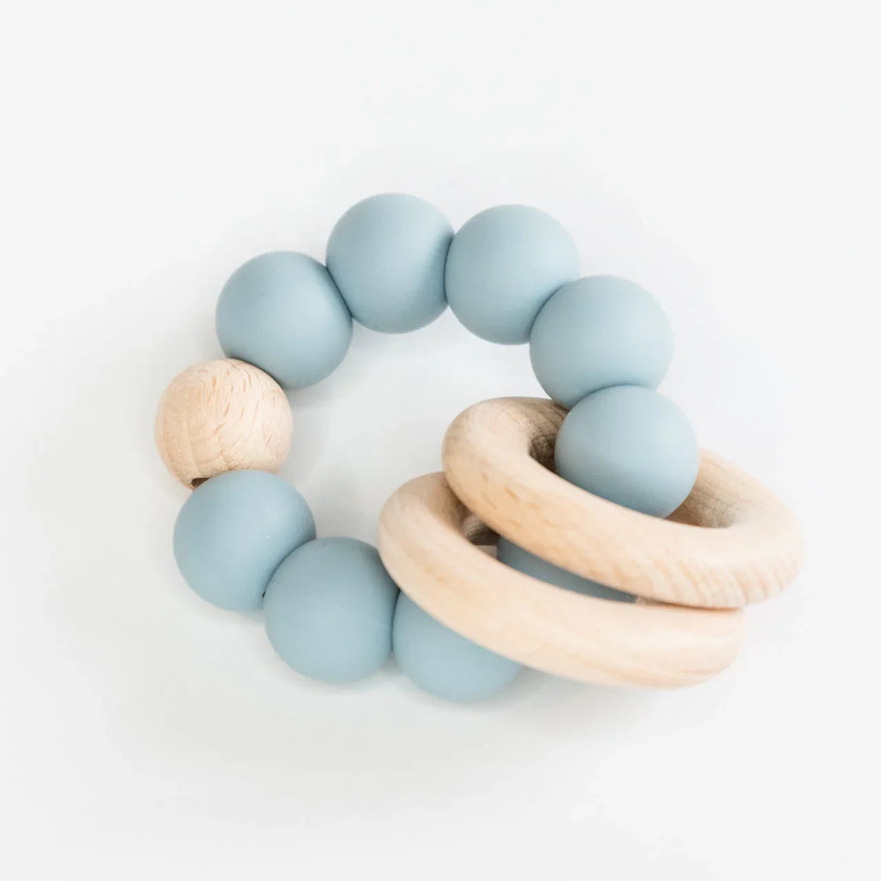 Duck Egg Blue Teething Ring - BIG FRENCHIES