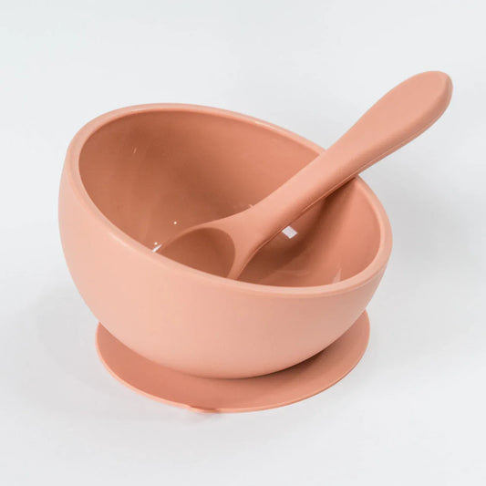 Blush Suction Bowl and Spoon Set - BIG FRENCHIES