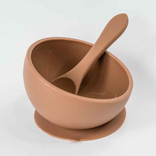 Clay Suction Bowl and Spoon Set - BIG FRENCHIES