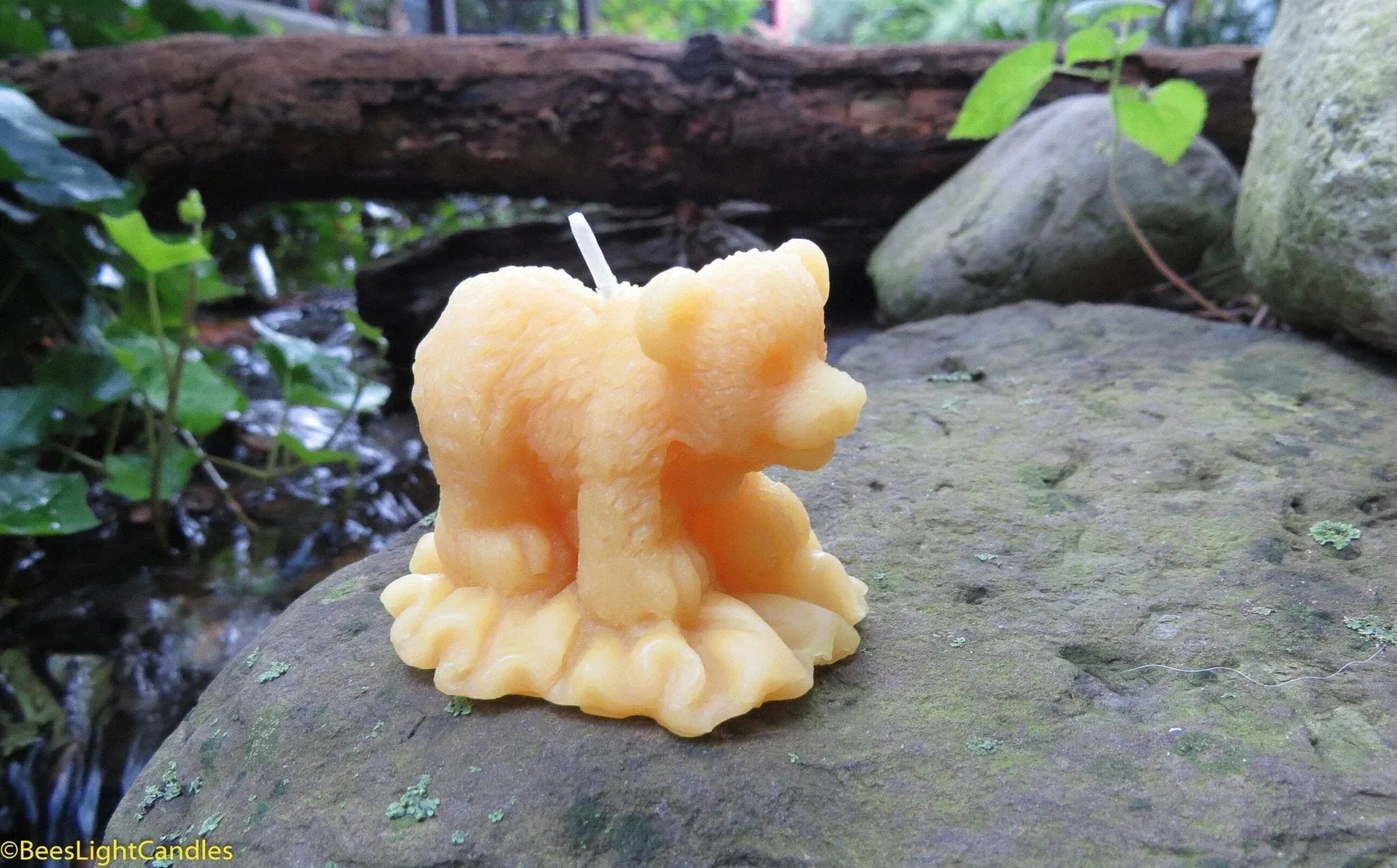 Baby Bear Cub Beeswax Candle - BIG FRENCHIES