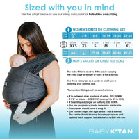 Baby K'tan Active Yoga Baby Carrier | Heather Black - BIG FRENCHIES