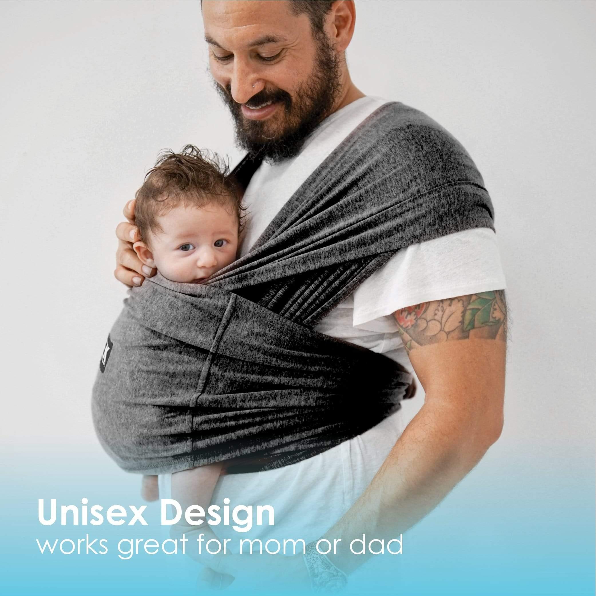 Baby K'tan Active Yoga Baby Carrier | Heather Black - BIG FRENCHIES