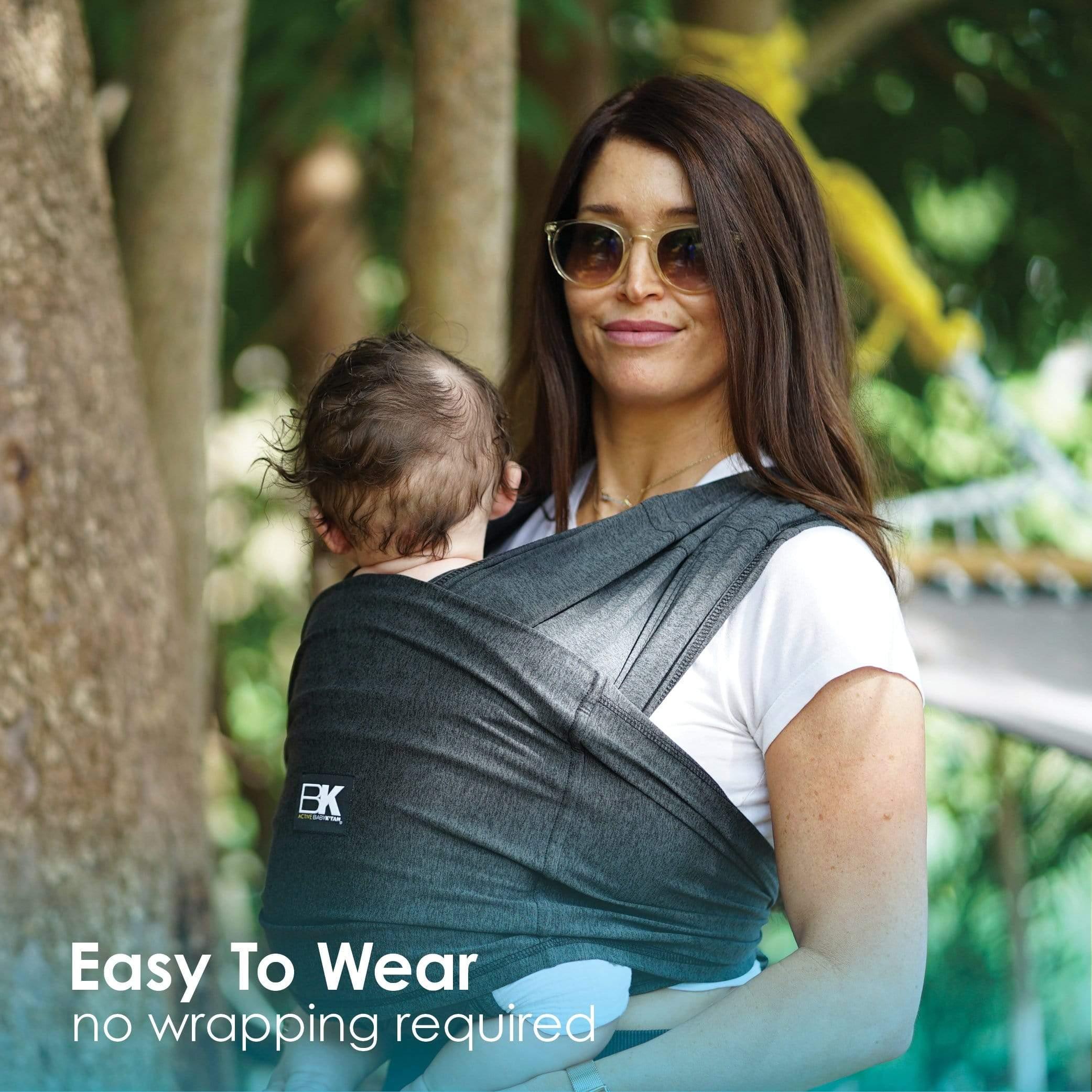 Baby K'tan Active Yoga Baby Carrier | Heather Black - BIG FRENCHIES