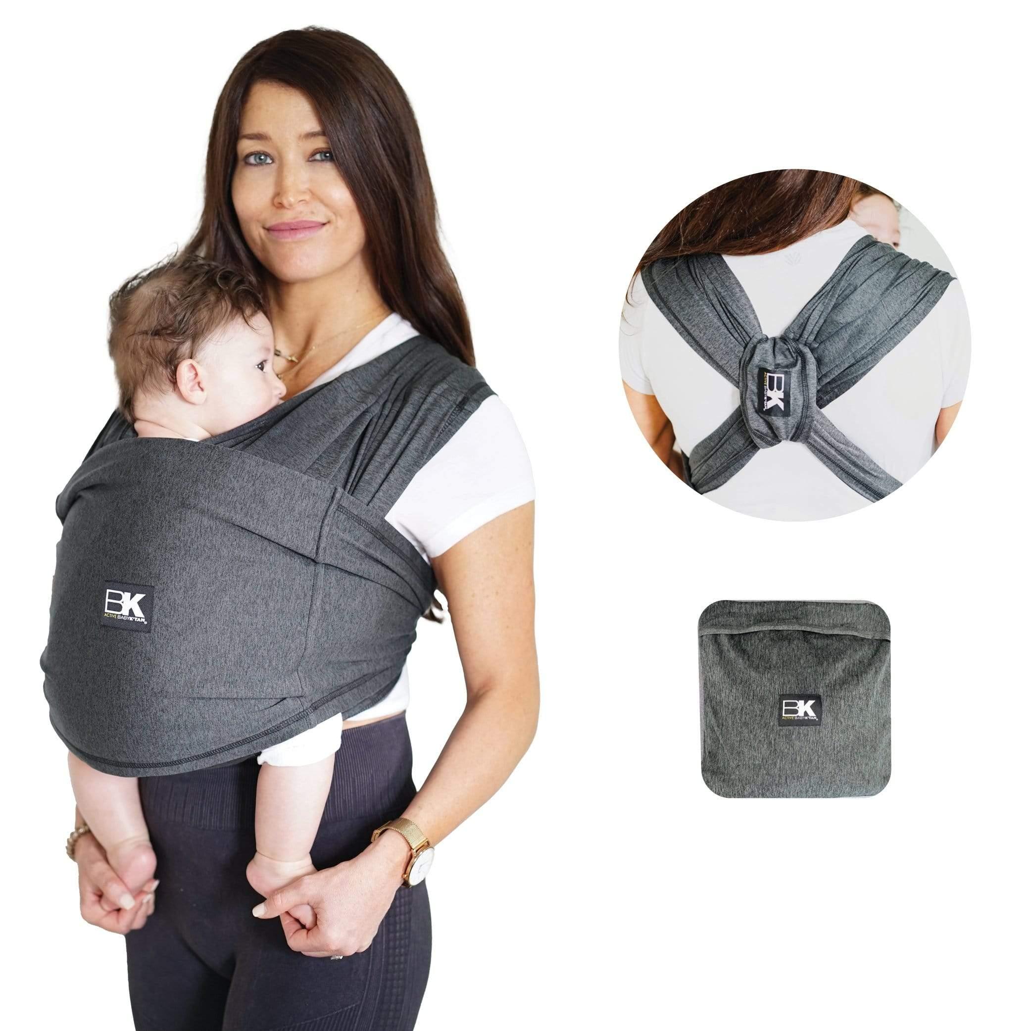Baby K'tan Active Yoga Baby Carrier | Heather Black - BIG FRENCHIES
