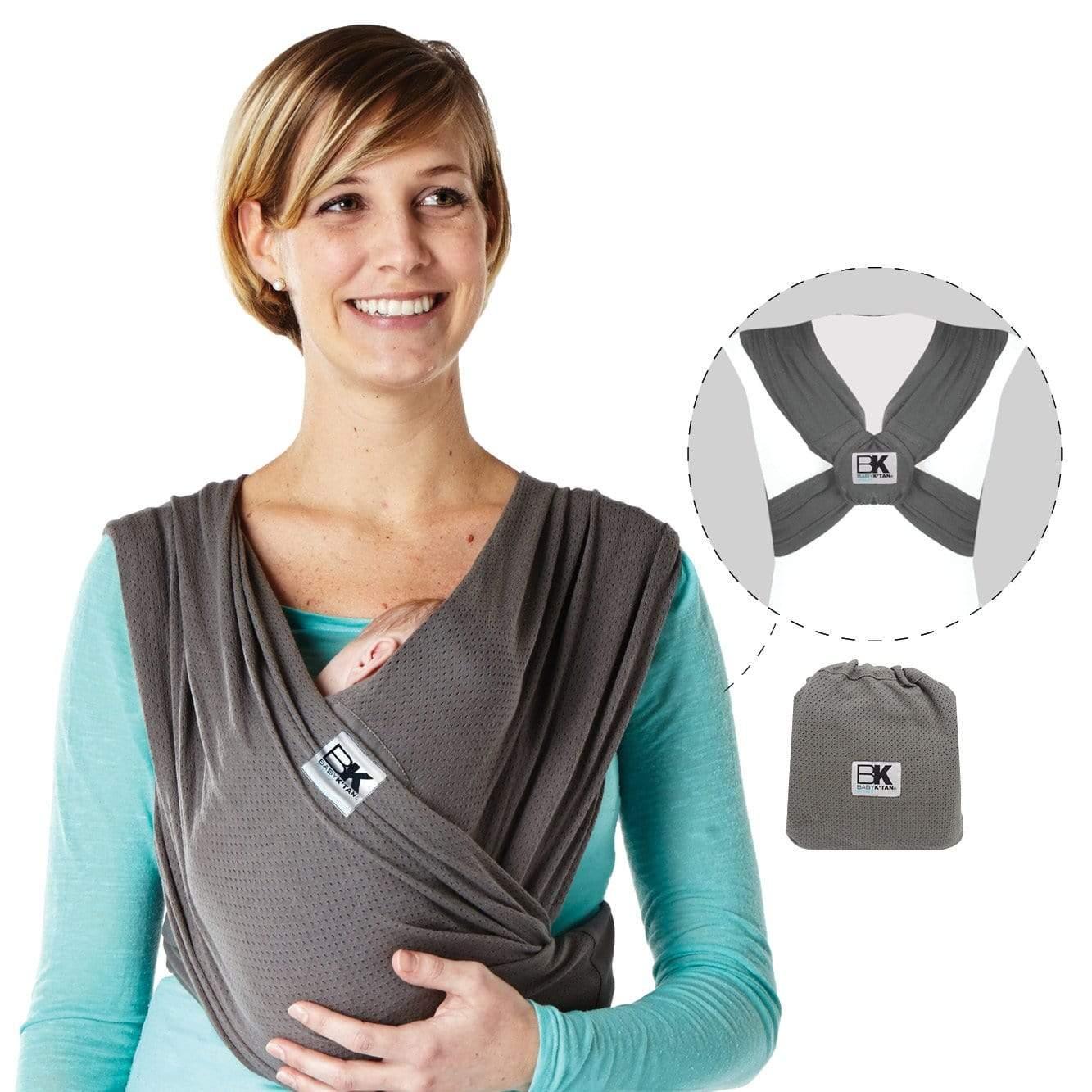 Baby K'tan Breeze Baby Carrier | Charcoal - BIG FRENCHIES