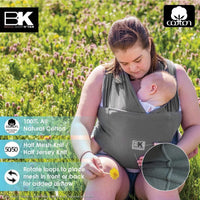 Baby K'tan Breeze Baby Carrier | Charcoal - BIG FRENCHIES