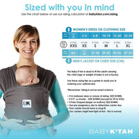 Baby K'tan Breeze Baby Carrier | Charcoal - BIG FRENCHIES