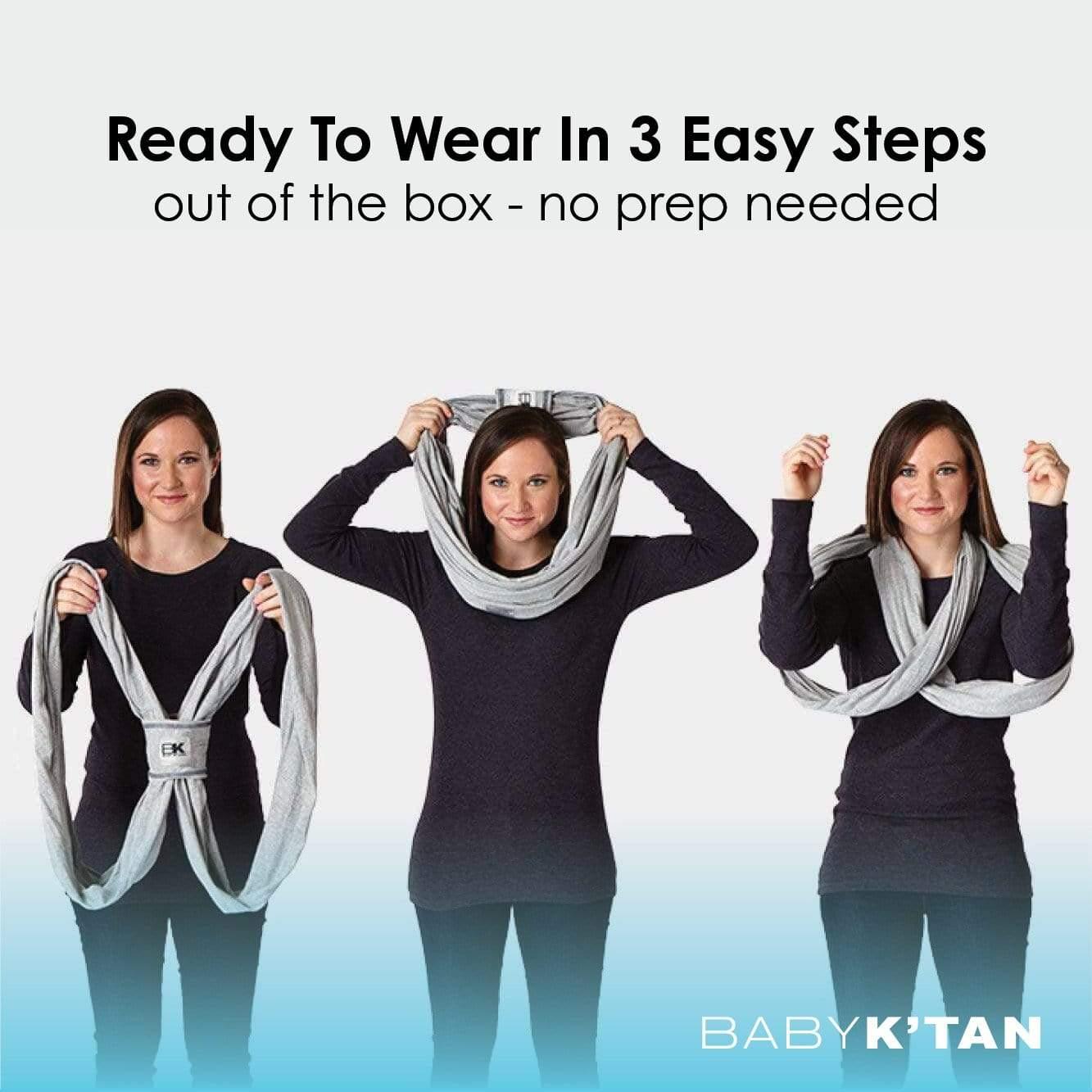 Baby K'tan Original Baby Carrier | Black - BIG FRENCHIES