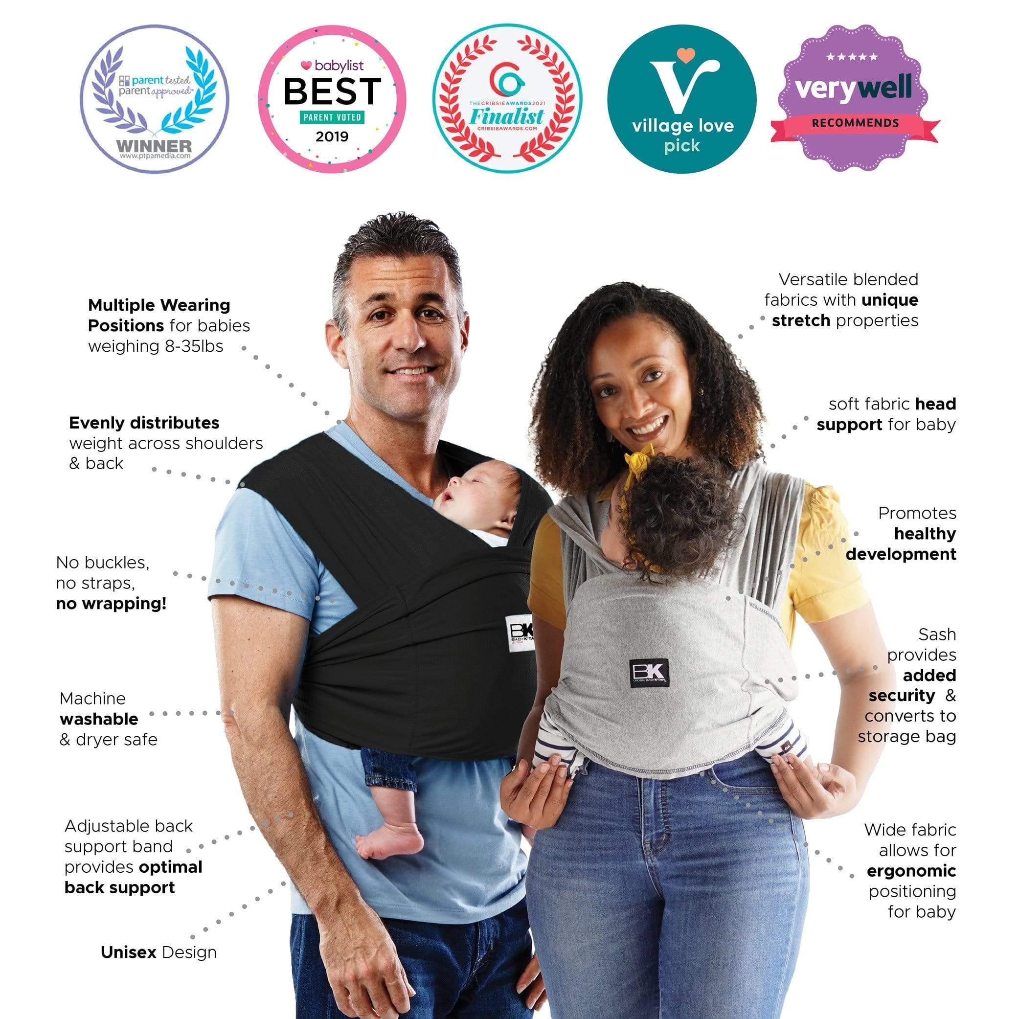 Baby K'tan Original Baby Carrier | Black - BIG FRENCHIES