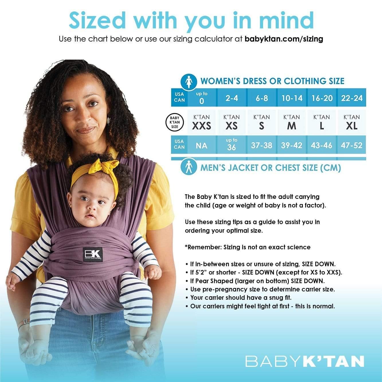 Baby K'tan Original Baby Carrier | Eggplant - BIG FRENCHIES