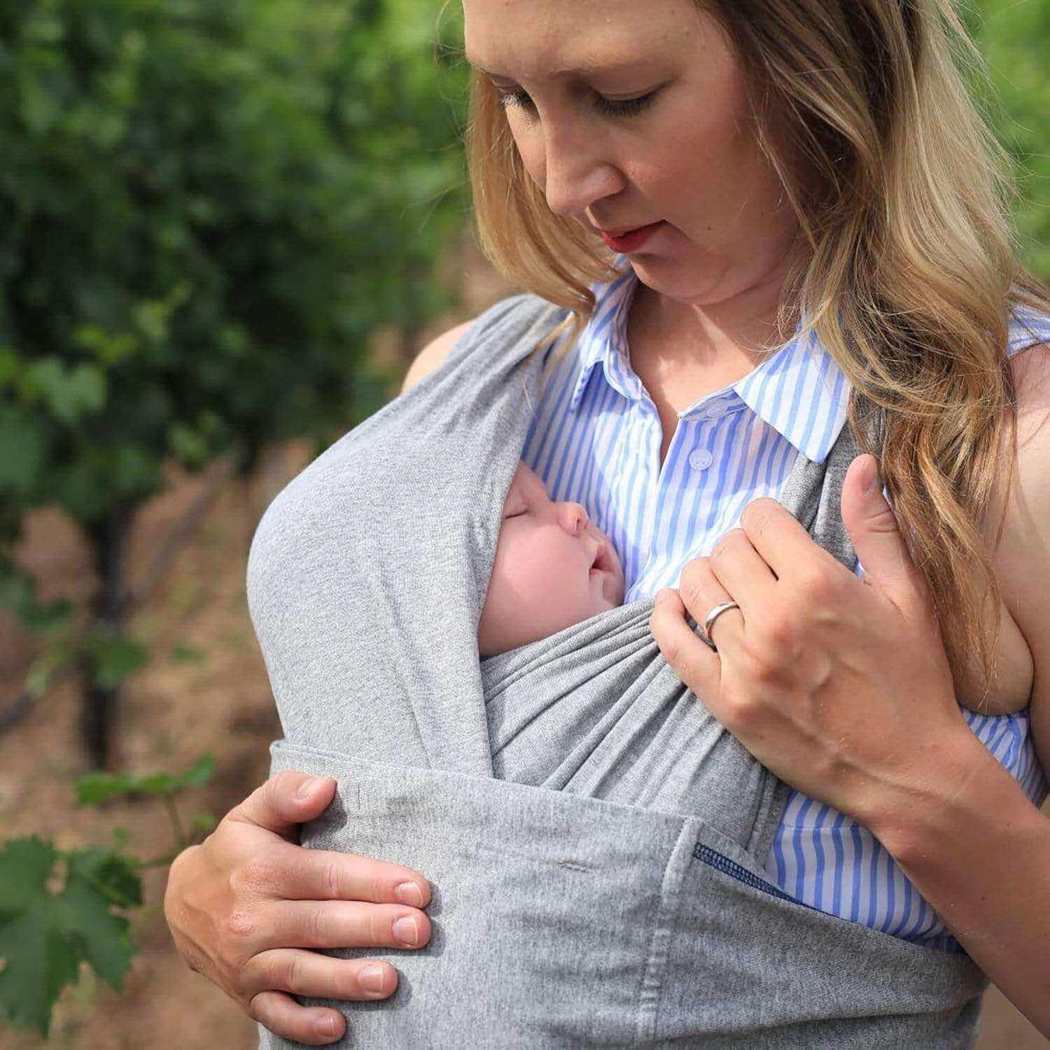 Baby K'tan Original Baby Carrier | Heather Grey - BIG FRENCHIES