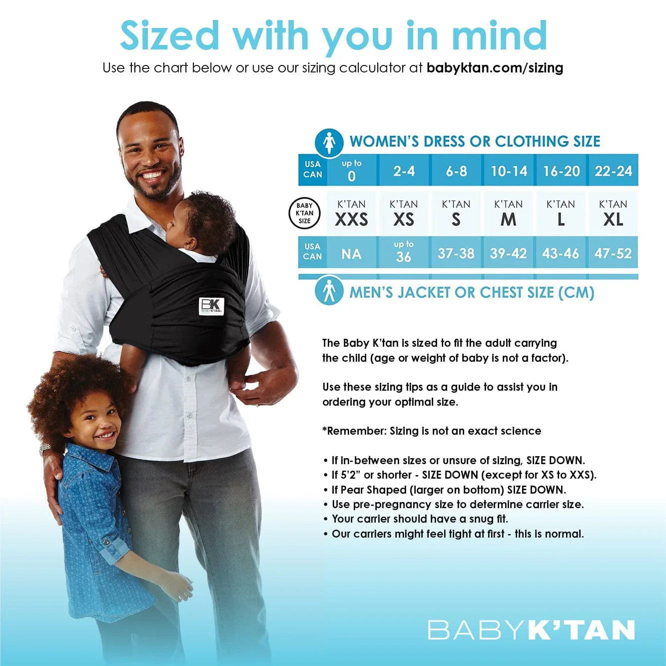 Baby K'tan Breeze Baby Carrier | Black - BIG FRENCHIES