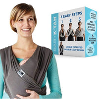 Baby K'tan Breeze Baby Carrier | Charcoal - BIG FRENCHIES