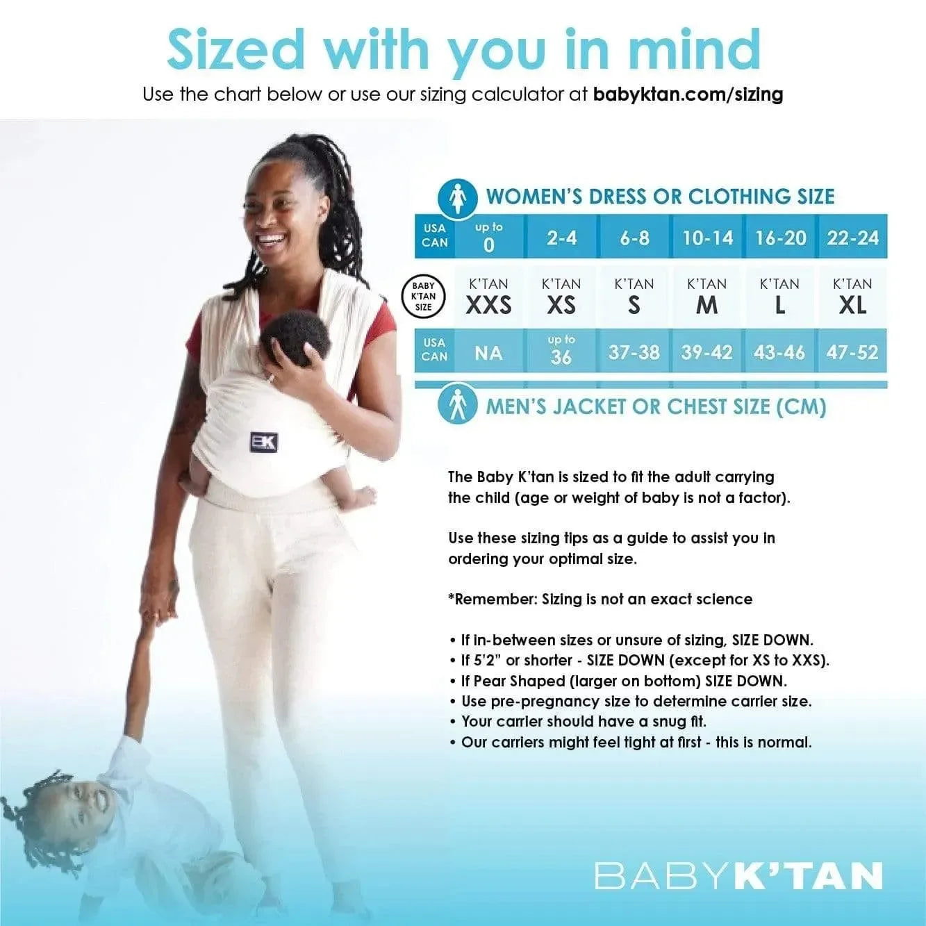 Baby K'tan Organic Baby Carrier | Natural - BIG FRENCHIES