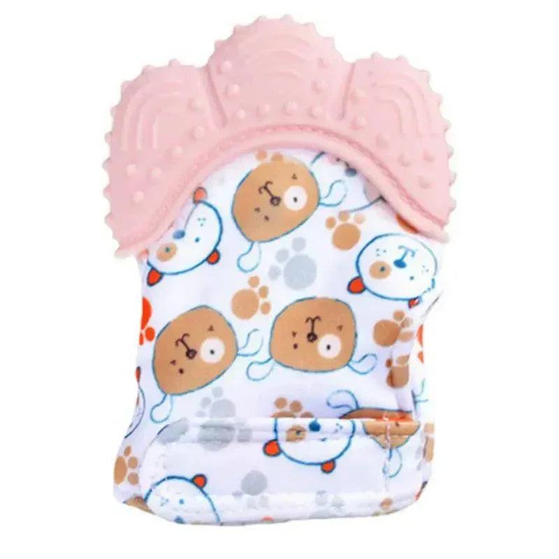 Baby Silicone Mitts Teething Mitten Glove Sound Teether Newborn Chewable Nursing Mittens Teether Natural Stop Sucking Thumb Toy - BIG FRENCHIES