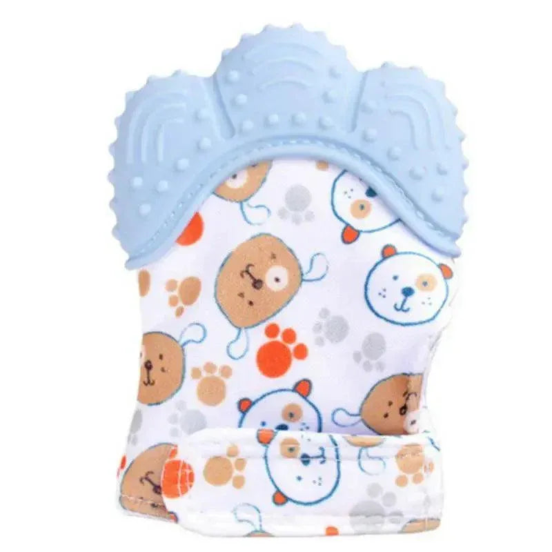 Baby Silicone Mitts Teething Mitten Glove Sound Teether Newborn Chewable Nursing Mittens Teether Natural Stop Sucking Thumb Toy - BIG FRENCHIES