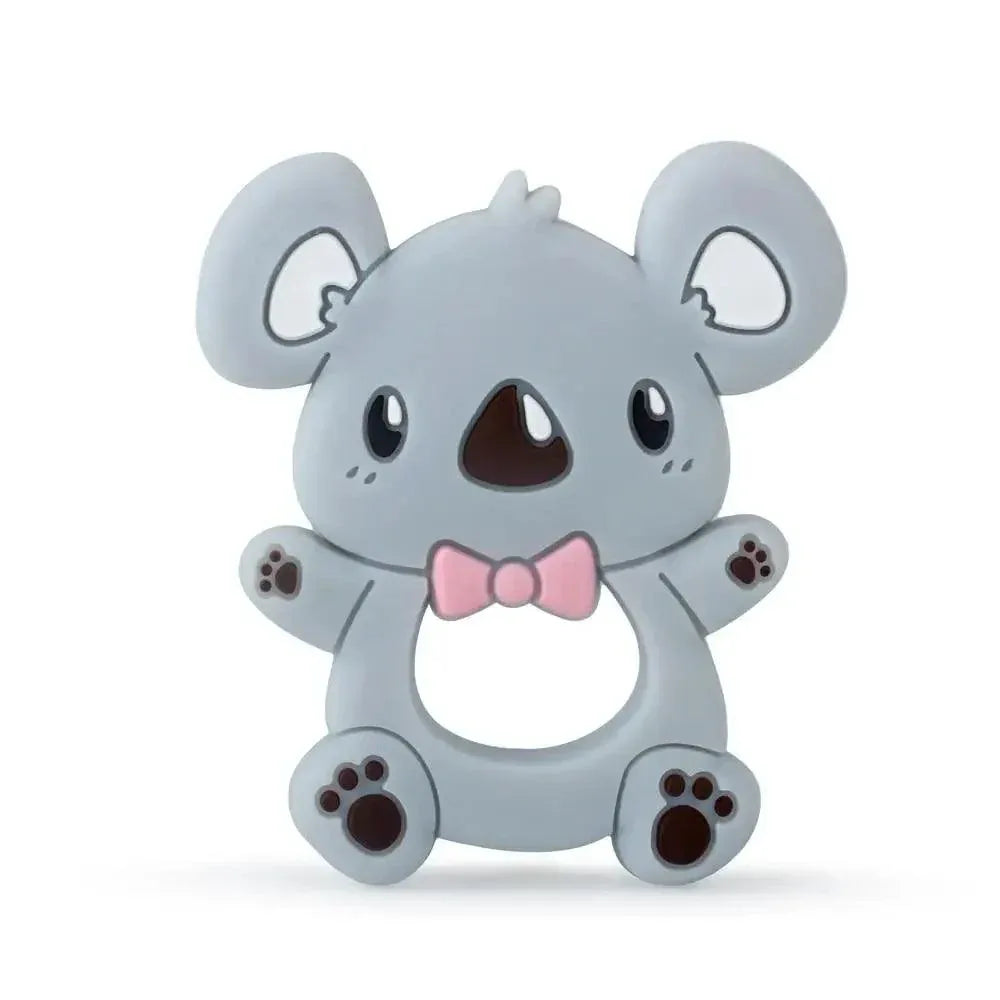 Baby Silicone Teethers BPA Free Teething Toy Animals Koala Bear Dog Teether Silicone Beads - BIG FRENCHIES