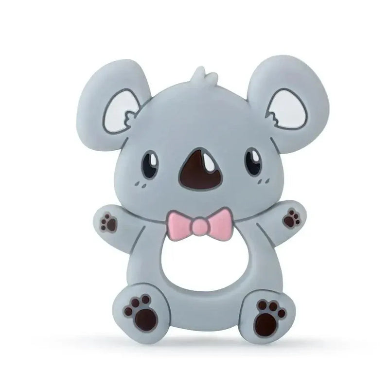 Baby Silicone Teethers BPA Free Teething Toy Animals Koala Bear Dog Teether Silicone Beads - BIG FRENCHIES