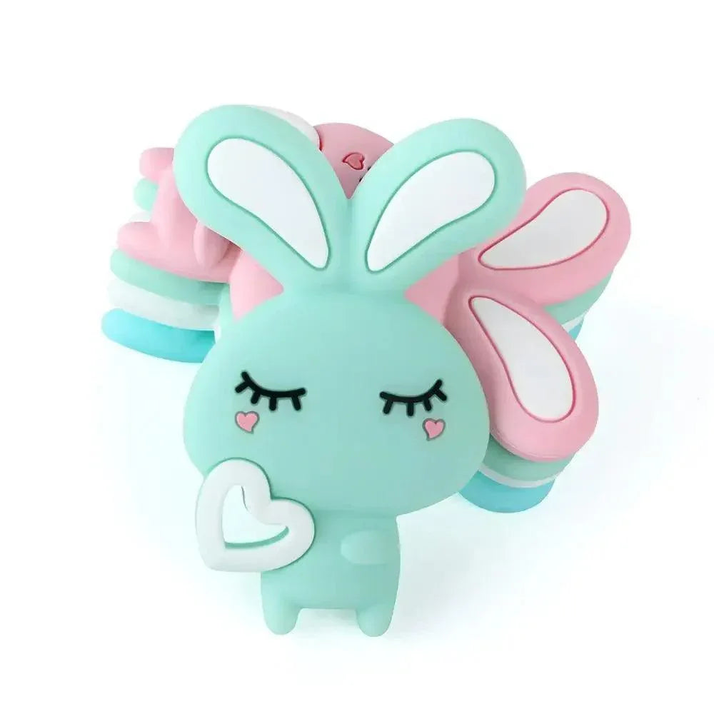 Baby Silicone Teethers BPA Free Teething Toy Animals Koala Bear Dog Teether Silicone Beads - BIG FRENCHIES