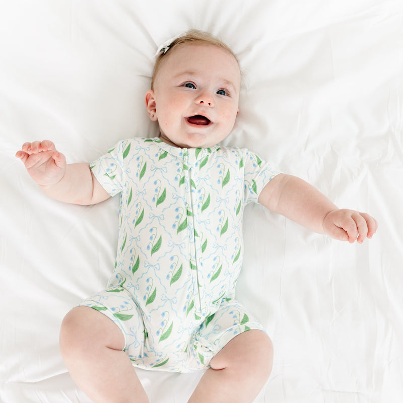 Bluebell Bows Short Sleeve & Shorts Bamboo Sleeper - BIG FRENCHIES