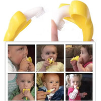 Baby Teether Toys Toddle Safe Banana Teething Ring Silicone Chew Dental Care Toothbrush Nursing Beads Gift For Infant - BIG FRENCHIES