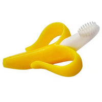 Baby Teether Toys Toddle Safe Banana Teething Ring Silicone Chew Dental Care Toothbrush Nursing Beads Gift For Infant - BIG FRENCHIES