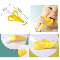 Baby Teether Toys Toddle Safe Banana Teething Ring Silicone Chew Dental Care Toothbrush Nursing Beads Gift For Infant - BIG FRENCHIES
