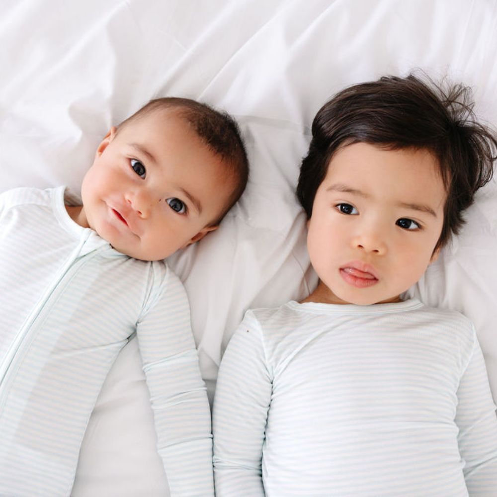 Cloud Stripe Bamboo Toddler Pajama Set - BIG FRENCHIES