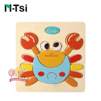 Baby Wooden Puzzle Toys for Toddlers Developing Educational Kids Toys For Children Game Cartoon Animal Gift 3 Years - BIG FRENCHIES