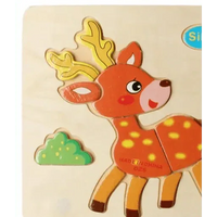 Baby Wooden Puzzle Toys for Toddlers Developing Educational Kids Toys For Children Game Cartoon Animal Gift 3 Years - BIG FRENCHIES