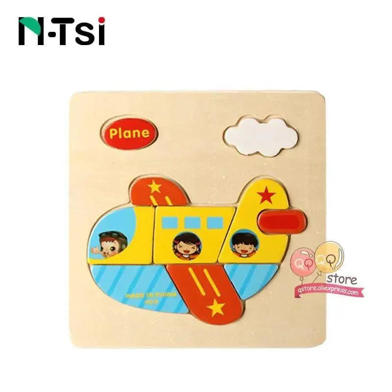 Baby Wooden Puzzle Toys for Toddlers Developing Educational Kids Toys For Children Game Cartoon Animal Gift 3 Years - BIG FRENCHIES