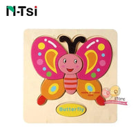 Baby Wooden Puzzle Toys for Toddlers Developing Educational Kids Toys For Children Game Cartoon Animal Gift 3 Years - BIG FRENCHIES