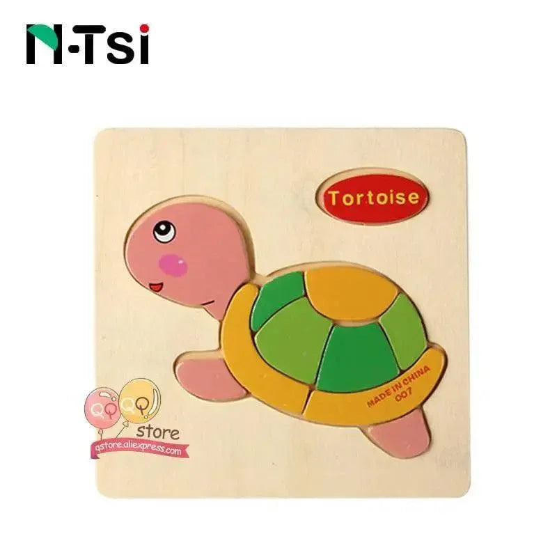 Baby Wooden Puzzle Toys for Toddlers Developing Educational Kids Toys For Children Game Cartoon Animal Gift 3 Years - BIG FRENCHIES
