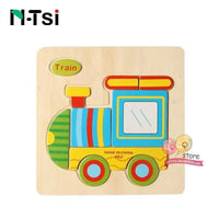 Baby Wooden Puzzle Toys for Toddlers Developing Educational Kids Toys For Children Game Cartoon Animal Gift 3 Years - BIG FRENCHIES