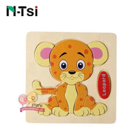 Baby Wooden Puzzle Toys for Toddlers Developing Educational Kids Toys For Children Game Cartoon Animal Gift 3 Years - BIG FRENCHIES