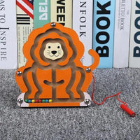 Baby Wooden Toy for Children Magnetic Maze Balance Board Wood game , Maze Puzzle baby Toys 0-12Months - BIG FRENCHIES