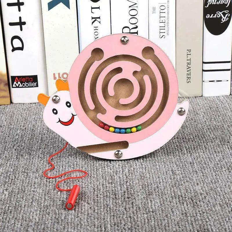 Baby Wooden Toy for Children Magnetic Maze Balance Board Wood game , Maze Puzzle baby Toys 0-12Months - BIG FRENCHIES