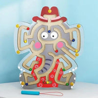 Baby Wooden Toy for Children Magnetic Maze Balance Board Wood game , Maze Puzzle baby Toys 0-12Months - BIG FRENCHIES