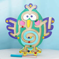 Baby Wooden Toy for Children Magnetic Maze Balance Board Wood game , Maze Puzzle baby Toys 0-12Months - BIG FRENCHIES