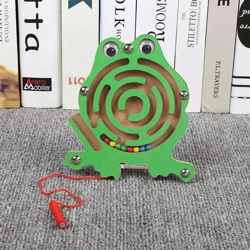 Baby Wooden Toy for Children Magnetic Maze Balance Board Wood game , Maze Puzzle baby Toys 0-12Months - BIG FRENCHIES