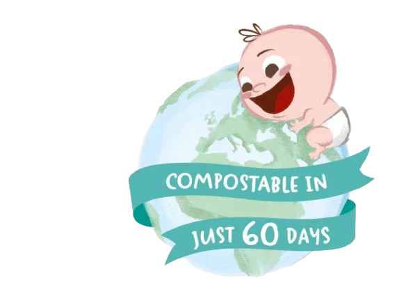 Kinder by Nature 100% Biodegradable Plant-Based Baby Wipes - 672 Count (12 packs of 56 wipes) - BIG FRENCHIES