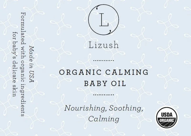 ORGANIC CALMING BABY OIL Nourishing, Soothing, Calming - BIG FRENCHIES