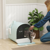 Fully Enclosed Cat Litter Box with Lid & Drawer Design, Covered Litter Box Anti-Leakage, Anti-Splashing, for Indoor Cats