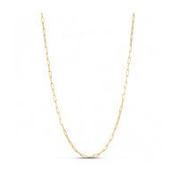 Sterling Silver Gold Plated Paperclip Chain (2.50 mm)