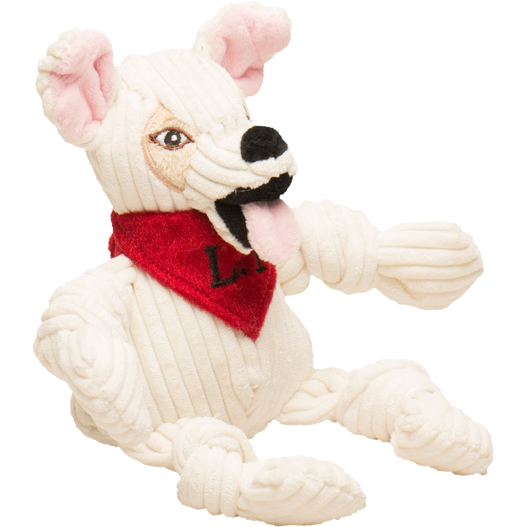 HuggleCause™, Living Free Animal Sanctuary, Little Tyke (L.T.) Knottie® Plush Dog Toy, Small - BIG FRENCHIES