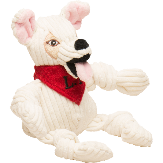 HuggleCause™, Living Free Animal Sanctuary, Little Tyke (L.T.) Knottie® Plush Dog Toy, Small - BIG FRENCHIES