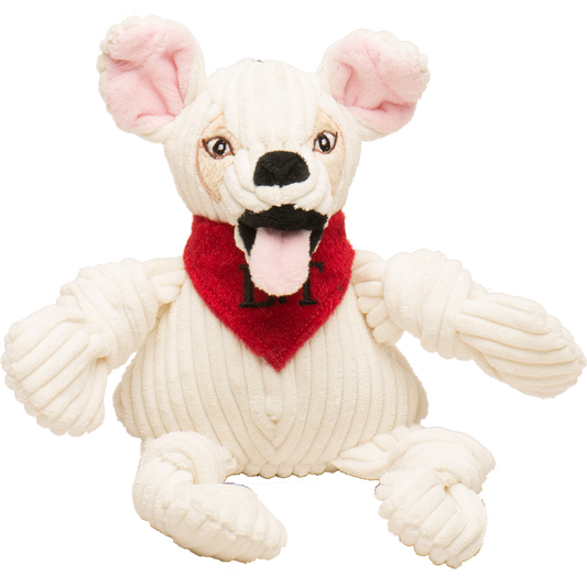 HuggleCause™, Living Free Animal Sanctuary, Little Tyke (L.T.) Knottie® Plush Dog Toy, Small - BIG FRENCHIES