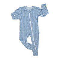 Miami Cabana Stripe Zippered Romper